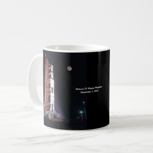Apollo 17 Moon Mission Kaffeetasse (Vorderseite Links)