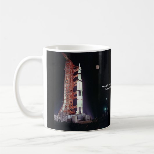 Apollo 17 Moon Mission Kaffeetasse (Links)
