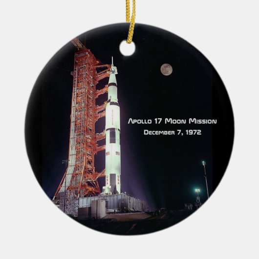 Apollo 17 Moon Mission Keramik Ornament (Vorne)