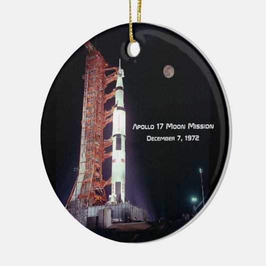 Apollo 17 Moon Mission Keramik Ornament (Links)