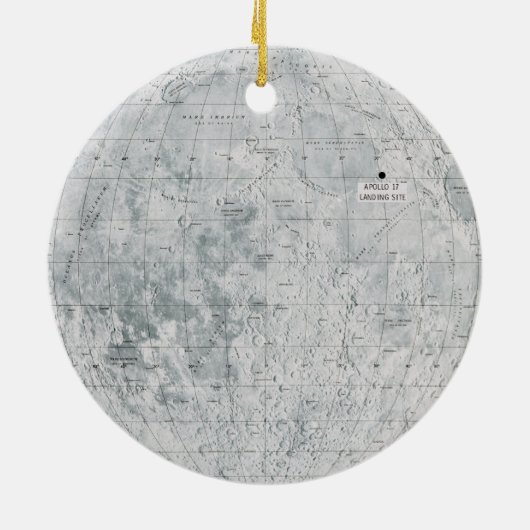 Apollo 17 Moon Mission Keramik Ornament (Hinten)