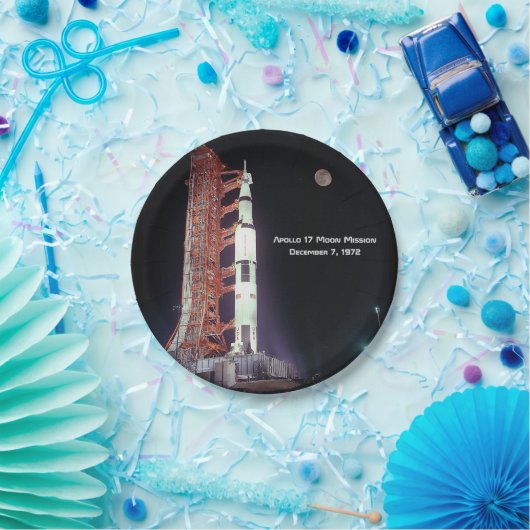 Apollo 17 Moon Mission Pappteller (Party)