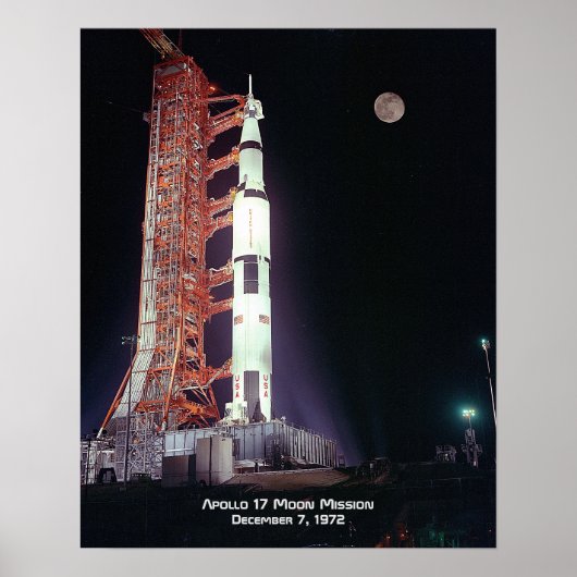 Apollo 17 Moon Mission Poster (Vorne)