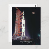 Apollo 17 Moon Mission Postkarte (Vorne/Hinten)