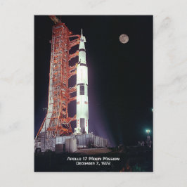 Apollo 17 Moon Mission Postkarte