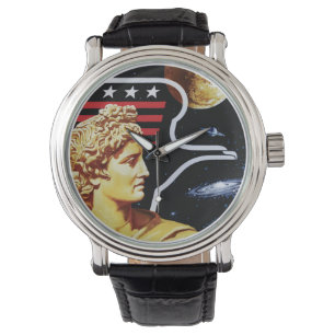 Apollo 17 NASA-Missionsabzeichen Logo Armbanduhr