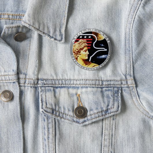 Apollo 17 Patch-Logo der NASA-Mission Button (Beispiel)