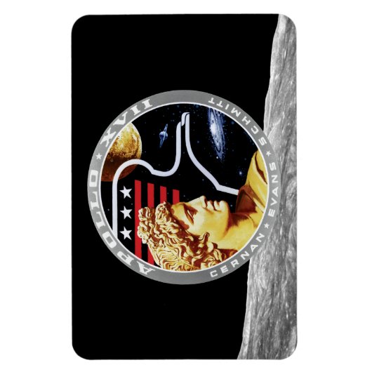Apollo 17 Patch-Logo der NASA-Mission Magnet (Vertikal)