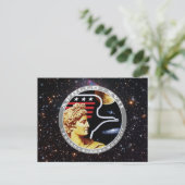 Apollo 17 Patch-Logo der NASA-Mission Postkarte (Stehend Vorderseite)