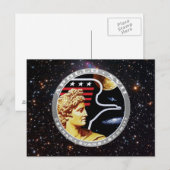 Apollo 17 Patch-Logo der NASA-Mission Postkarte (Vorne/Hinten)