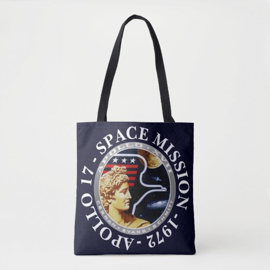 Apollo 17 Raumfahrt-Mission 1972 Insignien Tasche (Vorderseite)