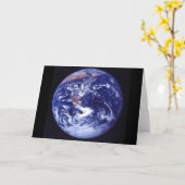 Apollo 17 Sicht auf die Erde im Weltraum Karte (Gelbe Blume)