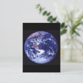 Apollo 17 Sicht auf die Erde im Weltraum Postkarte (Stehend Vorderseite)