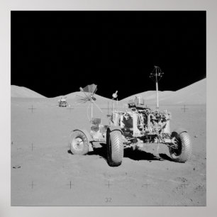 Apollo 17 Taurus-Littrow Landungsort Poster