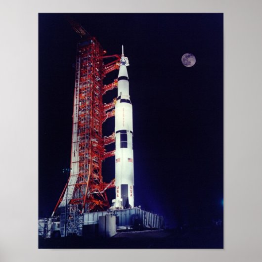Apollo 17 und der Mond Poster (Vorne)