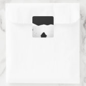 Apollo 17 zusammengebautes Panorama 2 Quadratischer Aufkleber (Tasche)