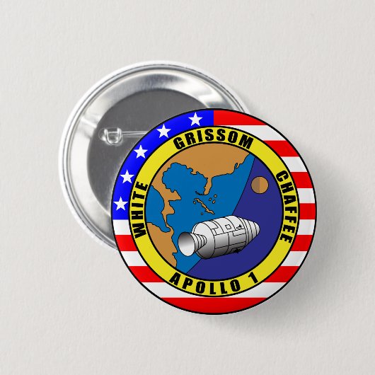 Apollo 1 button (Vorne & Hinten)