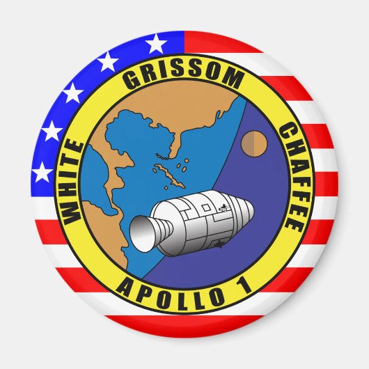 Apollo 1 magnet (Vorne)