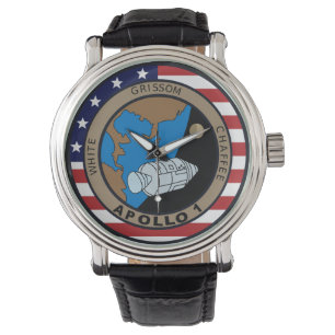 Apollo 1 Mission Patch Logo Armbanduhr