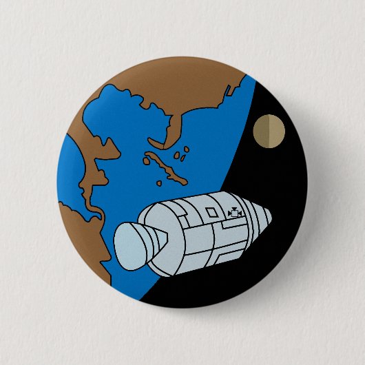 Apollo 1 Mission Patch Logo Button (Vorderseite)