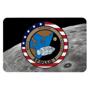 Apollo 1-Missionspatch-Logo Magnet