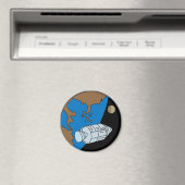 Apollo-1-Missionspatch-Logo Magnet (In Situ (Geschirrspüler))