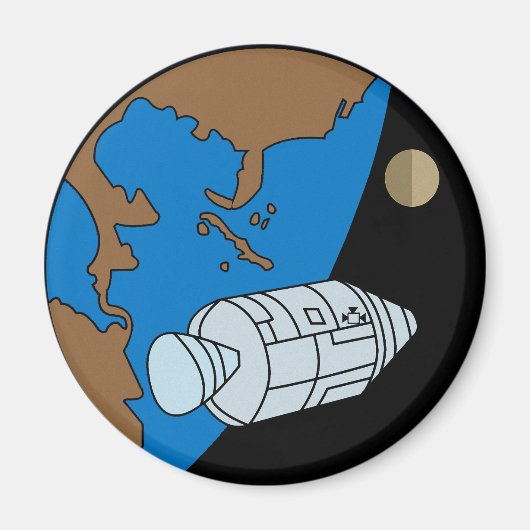 Apollo-1-Missionspatch-Logo Magnet (Vorne)