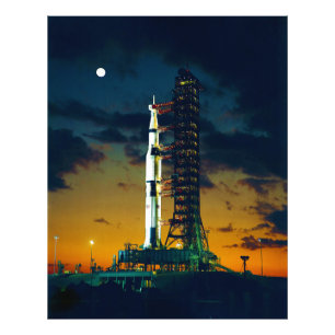 Apollo 4 Saturn V auf Auflage ein Fotodruck