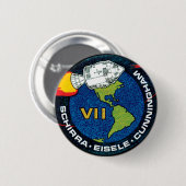 Apollo 7 NASA-Missionsabzeichen Logo Button (Vorne & Hinten)