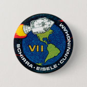 Apollo 7 Patch Logo für die Mission der NASA Button (Vorderseite)