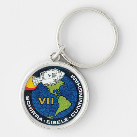 Apollo 7 Patch Logo für die Mission der NASA Schlüsselanhänger (Vorne)