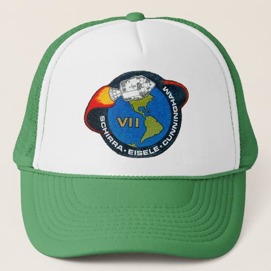 Apollo 7 Patch Truckerkappe (Vorderseite)