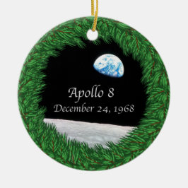 Apollo 8 Christmas Eve Moon Mission Keramik Ornament