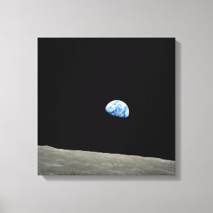 Apollo 8 die NASA-Mond-Auftrag Earthrise Leinwanddruck