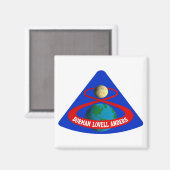Apollo 8: Erste Männer zum Mond! Magnet (Vorderseite/Rückseite)