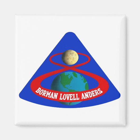 Apollo 8: Erste Männer zum Mond! Magnet (Vorne)
