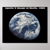 Apollo 8 image of Earth, 1968 Poster (Vorne)