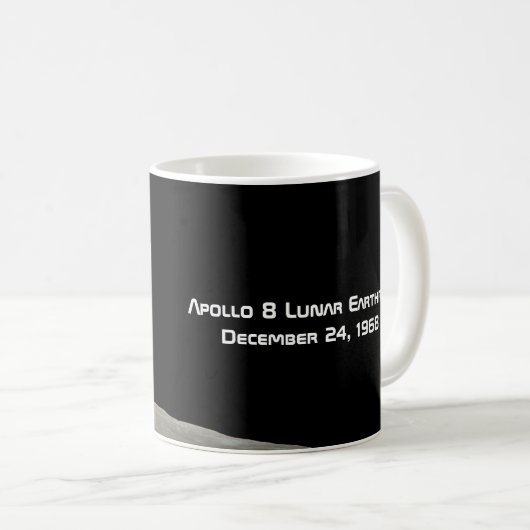 Apollo 8 Lunar Erdung 50 Jahre Jubiläum Kaffeetasse (VorderseiteRechts)