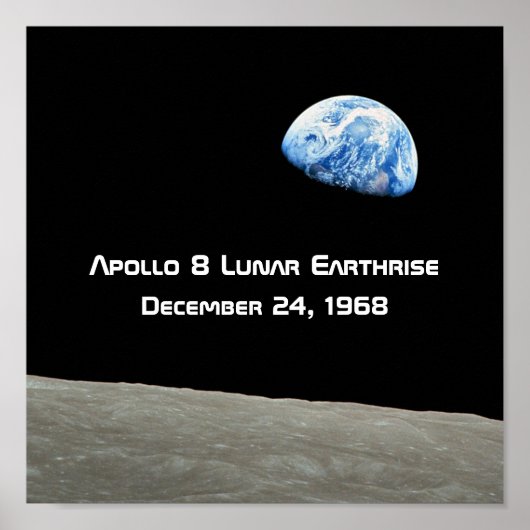 Apollo 8 Lunar Erdung 50 Jahre Jubiläum Poster (Vorne)