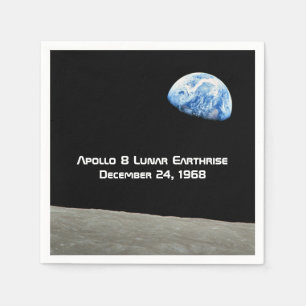Apollo 8 Lunar Erdung 50 Jahre Jubiläum Serviette
