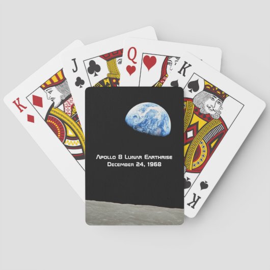 Apollo 8 Lunar Erdung 50 Jahre Jubiläum Spielkarten (Rückseite)