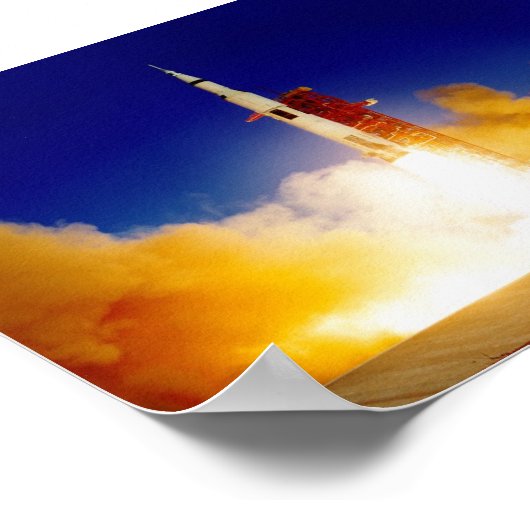 Apollo 8 Start Poster (Ecke)