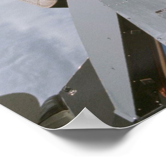 Apollo 9-Befehlsmodul, dotiert mit Lunar-Modul Poster (Ecke)