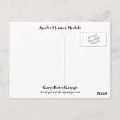 Apollo 9 Lunar Modul Postkarte (Rückseite)