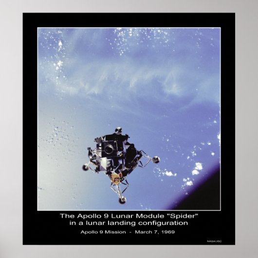 Apollo 9 Lunar Modul "Spider" März 7, 1969 Poster (Vorne)