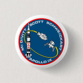 Apollo 9 Mission Patch Button (Vorderseite)