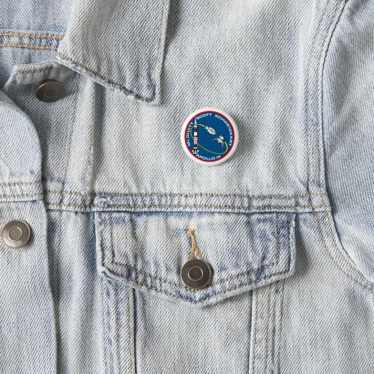 Apollo 9 Mission Patch Button (Beispiel)
