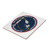 Apollo 9 NASA-Missionsabzeichen-Logo Fliese (Seite)