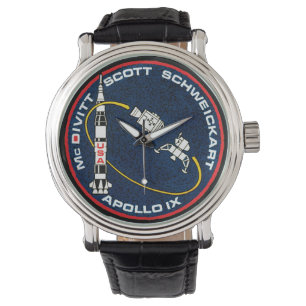 Apollo 9 NASA-Missionspatch-Logo Armbanduhr