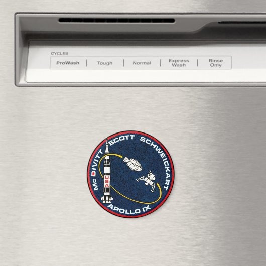 Apollo 9 Patch Logo für die Mission der NASA Magnet (In Situ (Geschirrspüler))